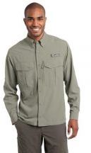 Eddie Bauer� Adult Unisex 2.3-ounce, 100% polyester Long Sleeve Performance Fishing Shirt